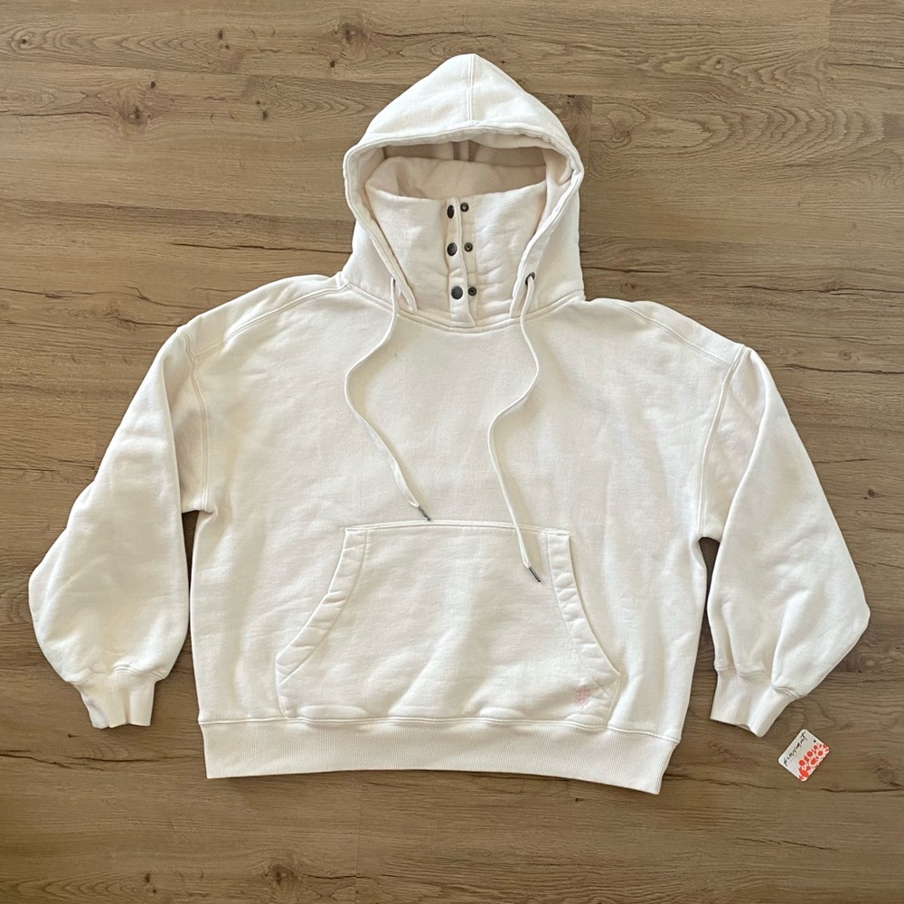 Free People a cut above snap hoodie - Picture 2 of 14